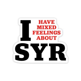 I Have Mixed Feelings About Syracuse Vinyl Sticker