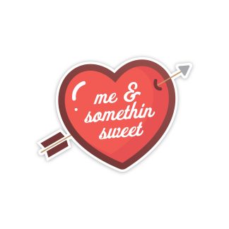Me & Somethin Sweet Vinyl Sticker