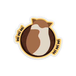 Wi Wi Wi Cat Vinyl Sticker